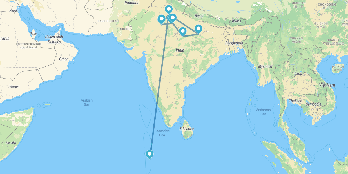 Golden Triangle, Khajuraho, Varanasi and the Maldives