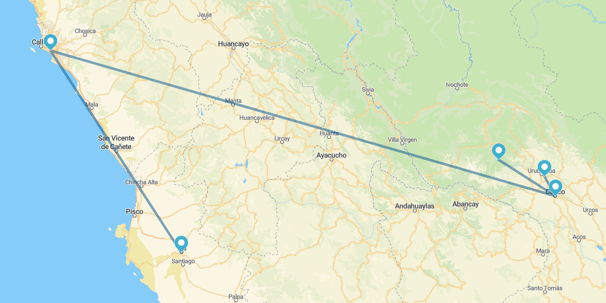 Lima, Ica, Huacachina, Cusco, Machu Picchu, Sacred Valley and Rainbow Mountain