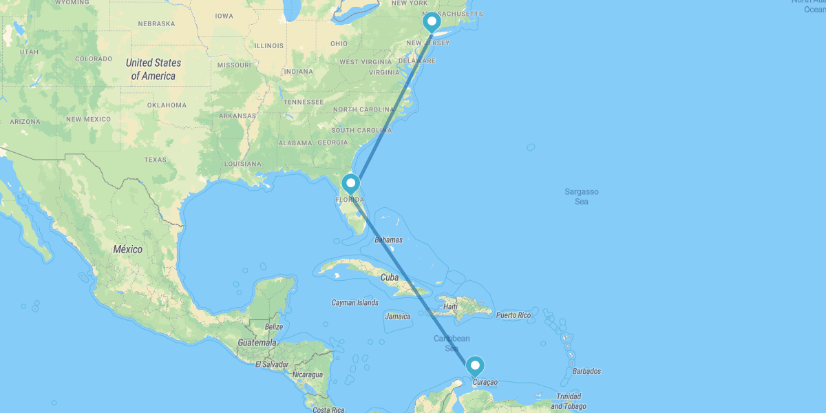 New York, Walt Disney World Orlando and Aruba