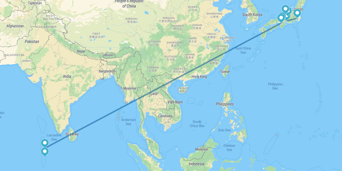 Tokyo, Nagoya, Takayama, Kanazawa, Kyoto and Osaka