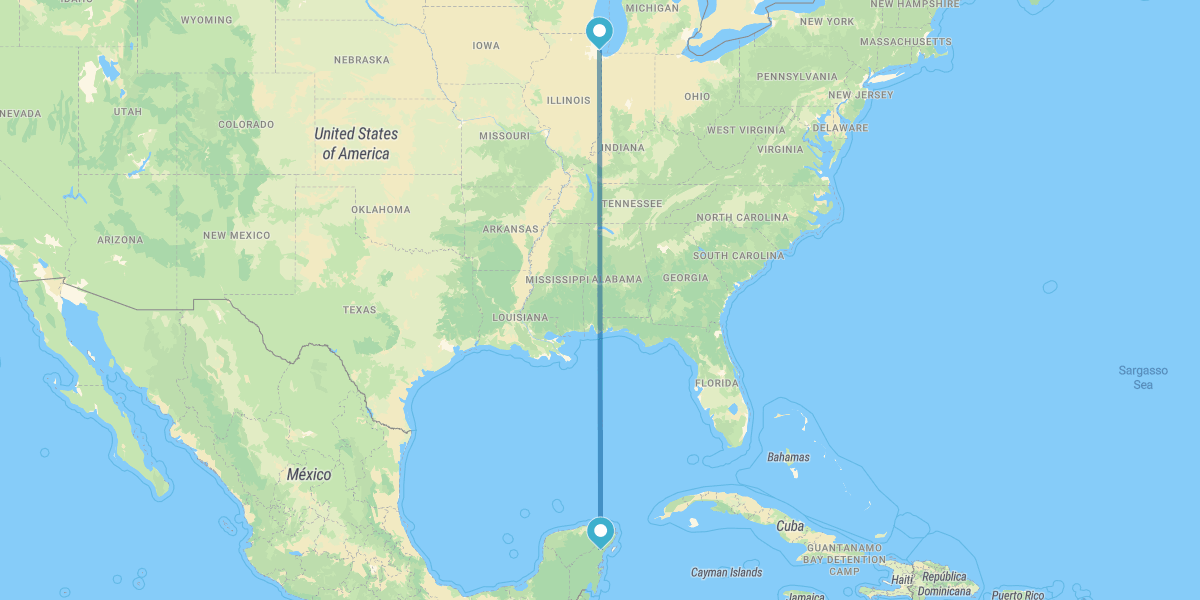 Chicago and Riviera Maya