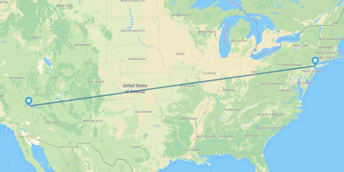 Las Vegas and New York