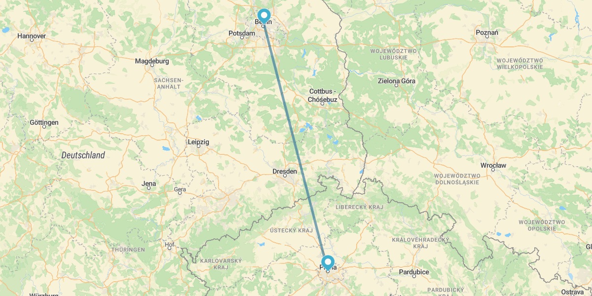 Prague and Berlin by train