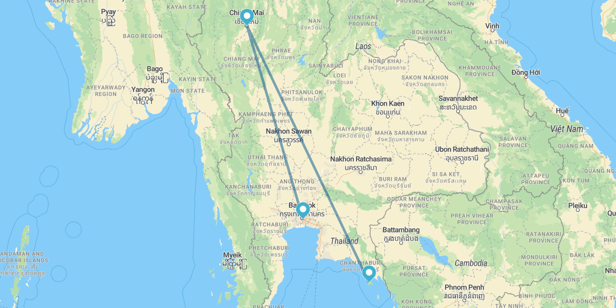 Bangkok, Chiang Mai and Koh Chang