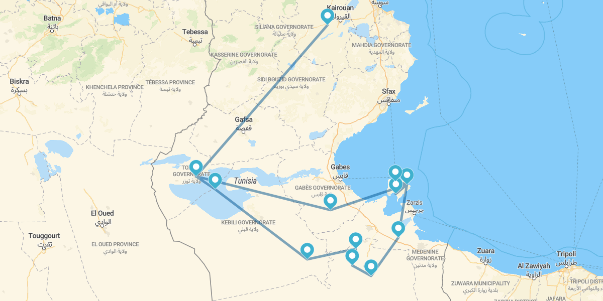 Djerba and desert