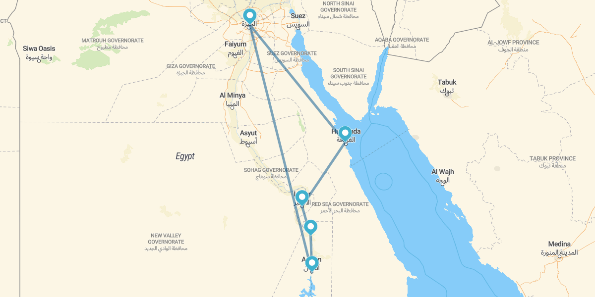 Cairo, 3-night-Cruise and Hurghada