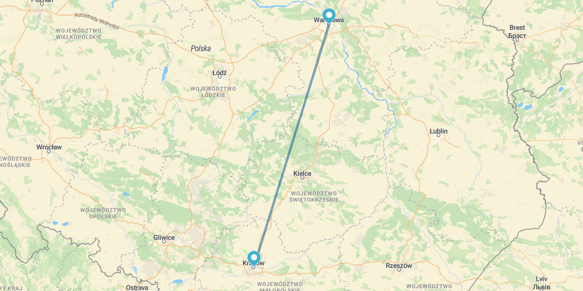 Warsaw and Krakow