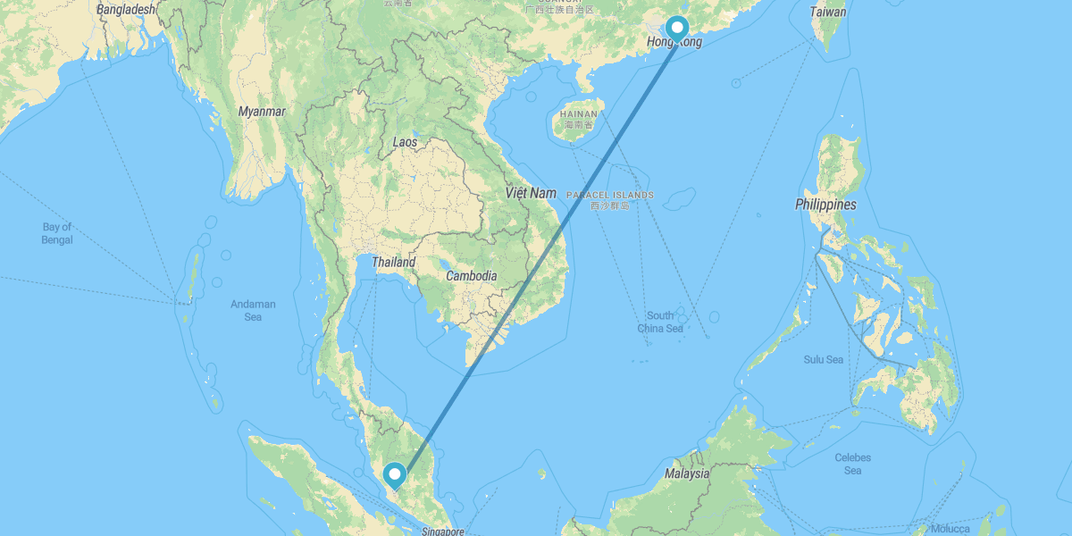 Hong Kong and Kuala Lumpur