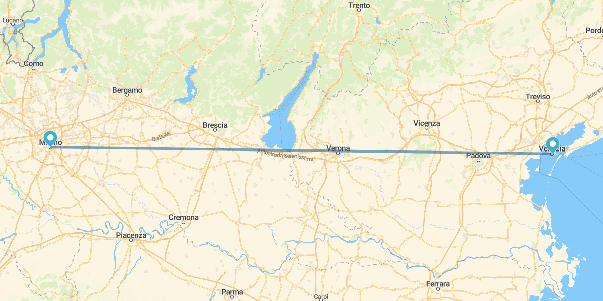 Milan and Venice by train