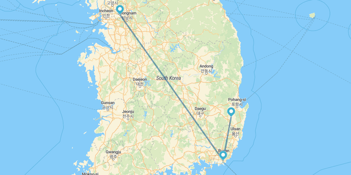 Seoul, Busan and Gyeongju