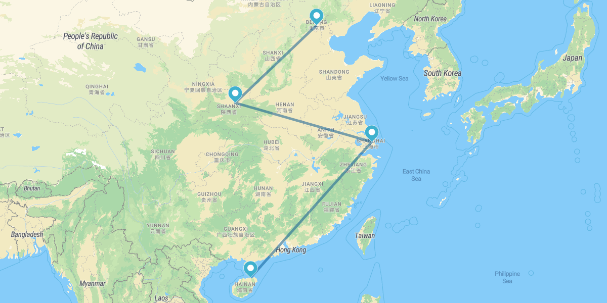 Beijing, Xian, Shanghai and the Beaches of Hainan