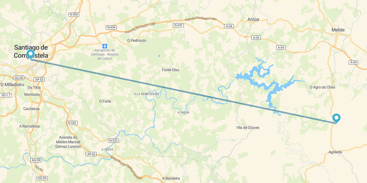 Santiago de Compostela and Paradores of Galicia with hire car