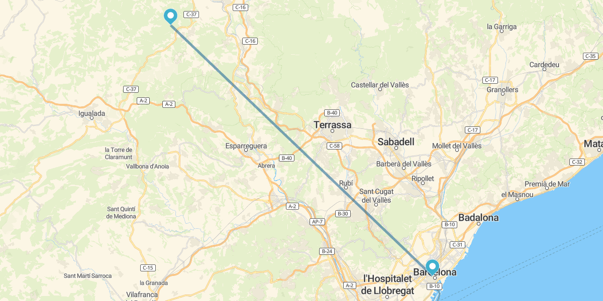 Barcelona and Paradores of Catalonia with a rental car