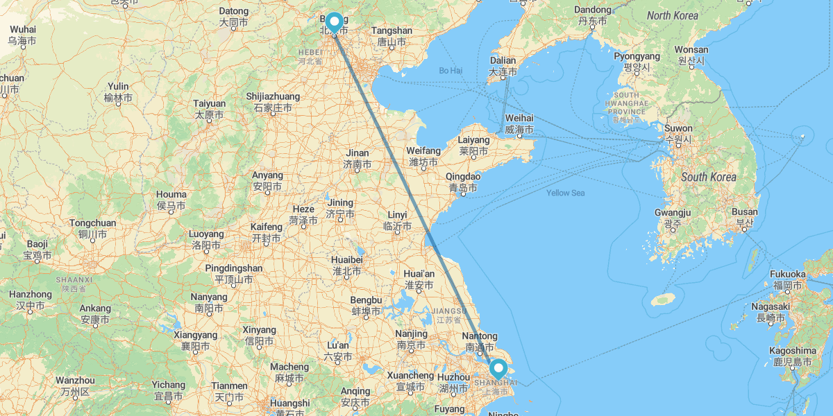 Shanghai and Beijing