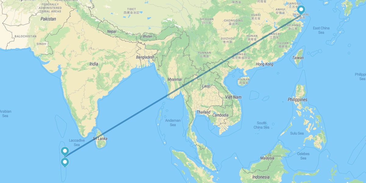 Shanghai and the Maldives