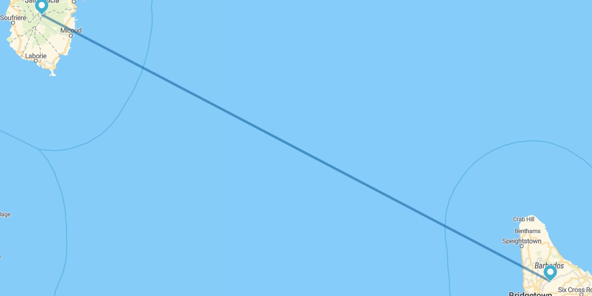 Saint Lucia and Barbados