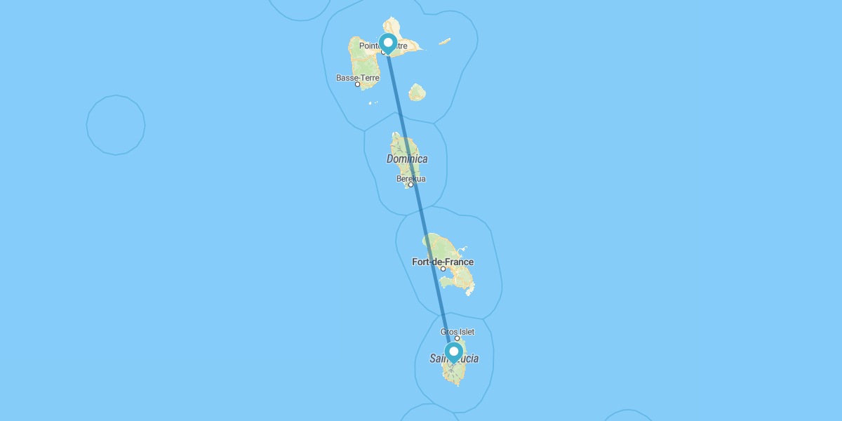 Guadeloupe and St. Lucia