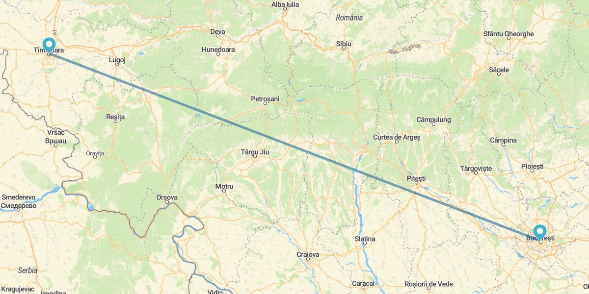 Bucharest and Timisoara
