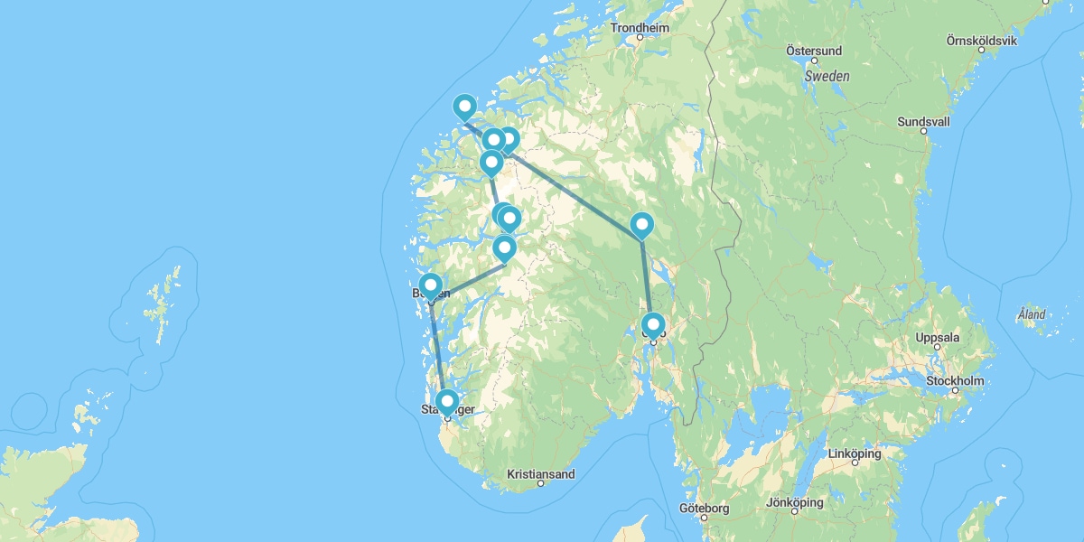 Route of the Fjords and the Vikings