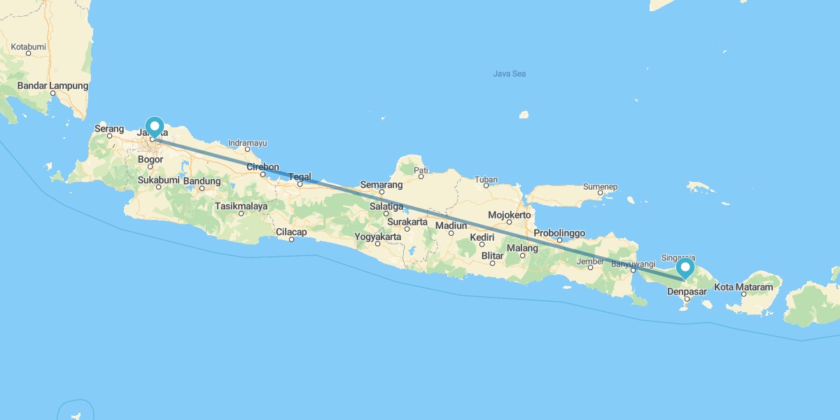 Bali and Jakarta