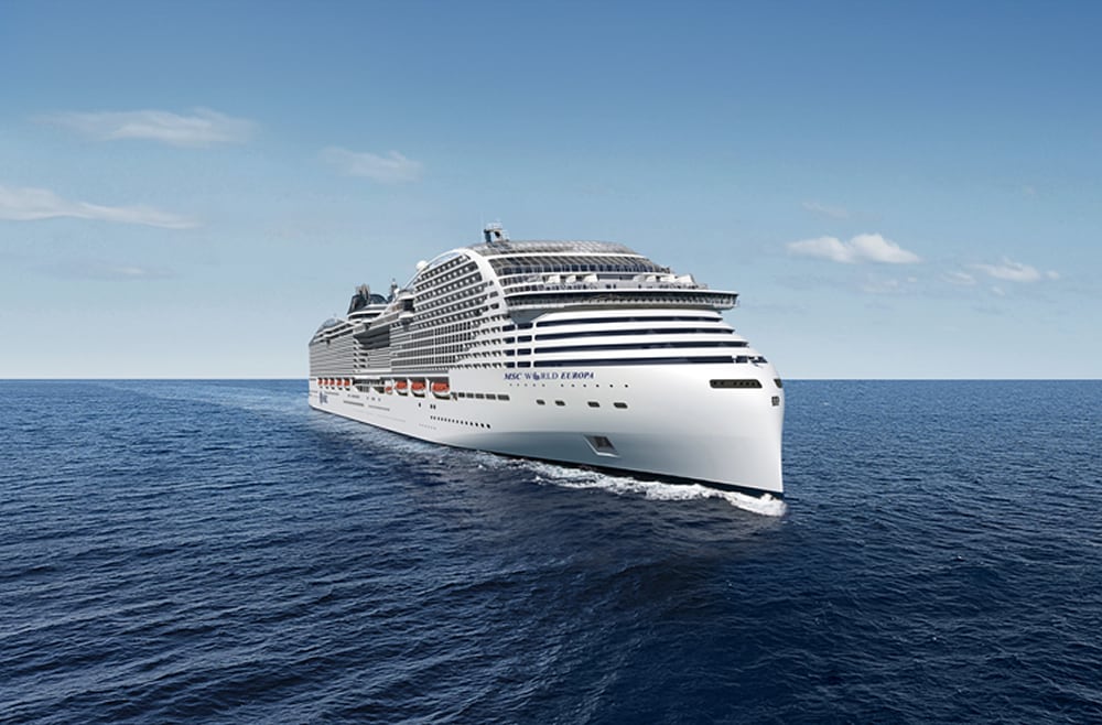 Лайнер MSC Europa. Лайнер World Europa. Круиз ОАЭ. MSC World Europa новый лайнер.