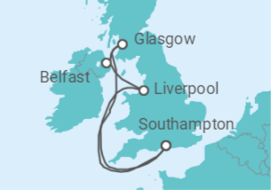 Belfast, Liverpool & Glasgow Cruise itinerary  - Princess Cruises