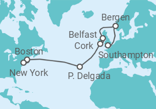Southampton to New York Cruise itinerary  - Princess Cruises