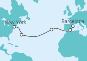Barcelona to New York Cruise itinerary  - Norwegian Cruise Line