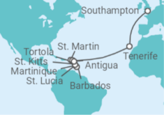 Arvia desde Southampton Cruise itinerary  - PO Cruises