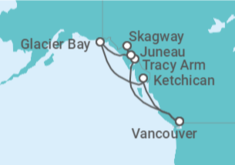 Alaska Cruise itinerary  - Holland America Line