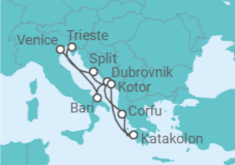 Italy, Croatia, Greece, Montenegro Cruise itinerary  - Costa Cruises