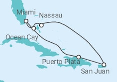 The Bahamas, Puerto Rico Cruise itinerary  - MSC Cruises