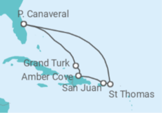 7 Day Exotic Eastern Caribbean Cruise Cruise itinerary  - Carnival Cruise Line