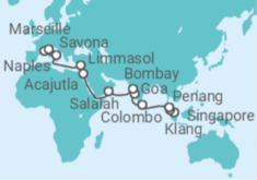 Singapore to Italy Cruise itinerary  - Costa Cruises