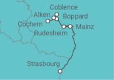 The Rhine and Moselle Rivers (port-to-port cruise) Cruise itinerary  - CroisiEurope