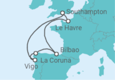 France, Spain Cruise itinerary  - Royal Caribbean