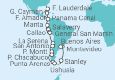 Fort Lauderdale (Florida) to Buenos Aires Cruise itinerary  - Holland America Line