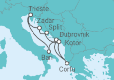 Croatia, Greece, Montenegro, Italy Cruise itinerary  - Costa Cruises