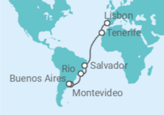 Spain, Brazil, Uruguay Cruise itinerary  - Celebrity Cruises