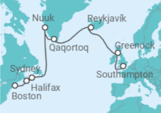 United Kingdom, Iceland, Greenland, Canada Cruise itinerary  - Royal Caribbean