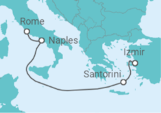 Izmir to Rome Cruise itinerary  - MSC Cruises