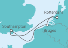 Bruges & Rotterdam Cruise itinerary  - Cunard