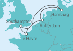 France, United Kingdom, Germany All Inc. Cruise itinerary  - MSC Cruises