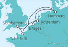 Holland, France, United Kingdom, Germany All Inc. Cruise itinerary  - MSC Cruises