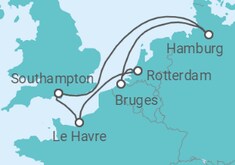 United Kingdom, Germany, Belgium, Holland All Inc. Cruise itinerary  - MSC Cruises