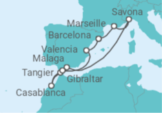Italy, Spain, Morocco, Gibraltar Cruise itinerary  - Costa Cruises