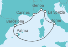 Italy, Spain All Inc. Cruise itinerary  - MSC Cruises