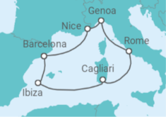 Italy, France, Spain All Inc. Cruise itinerary  - MSC Cruises