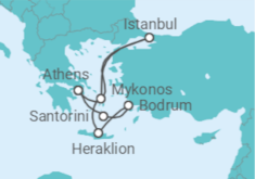 Greek Isles & Turkey +Hotel in Athens +Flights Cruise itinerary  - Costa Cruises