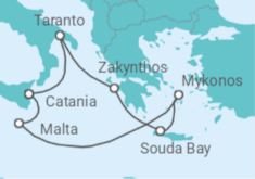 Italy, Greece, Malta Cruise itinerary  - Costa Cruises